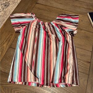Striped Multicolor girls top